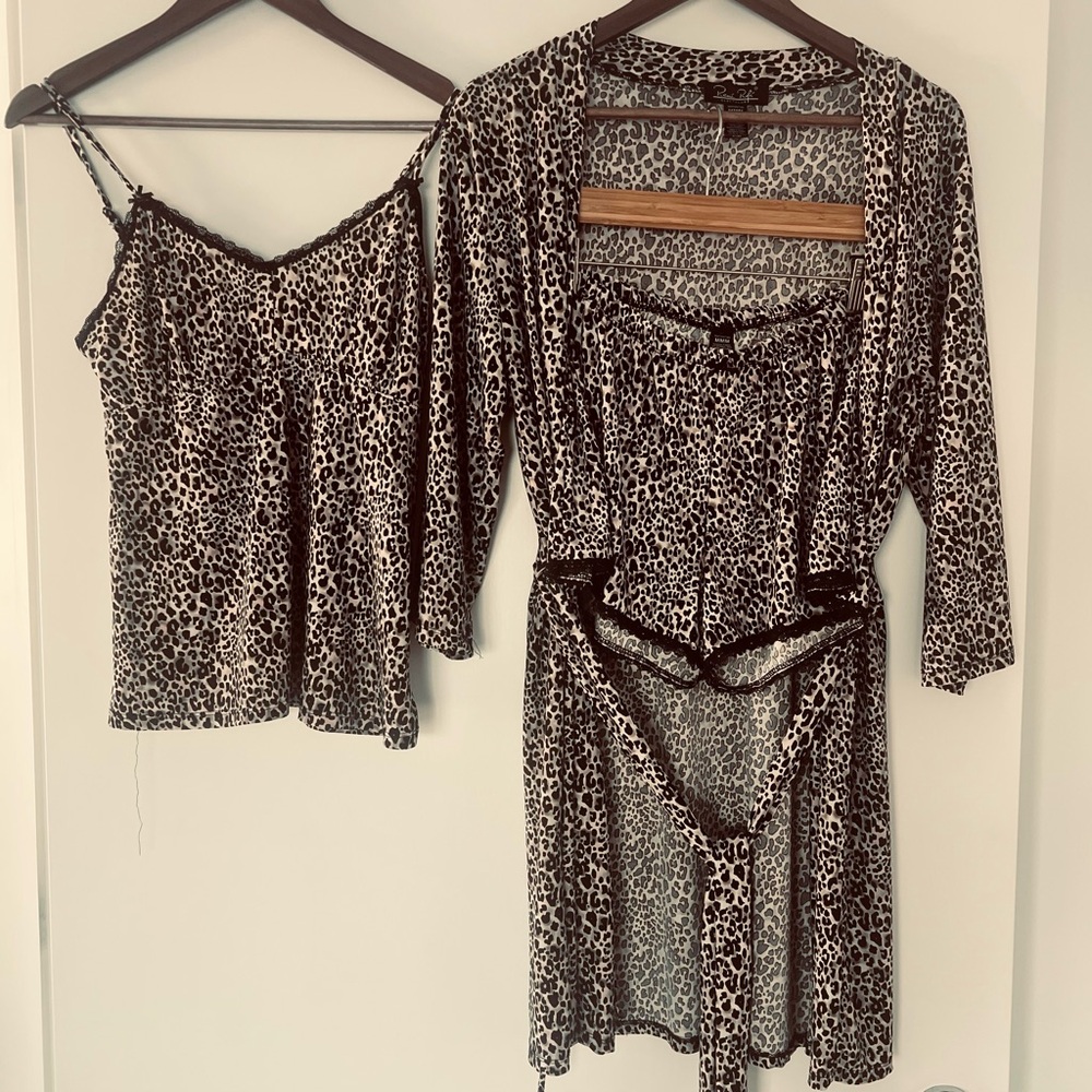 Leopard Print Lingerie Set